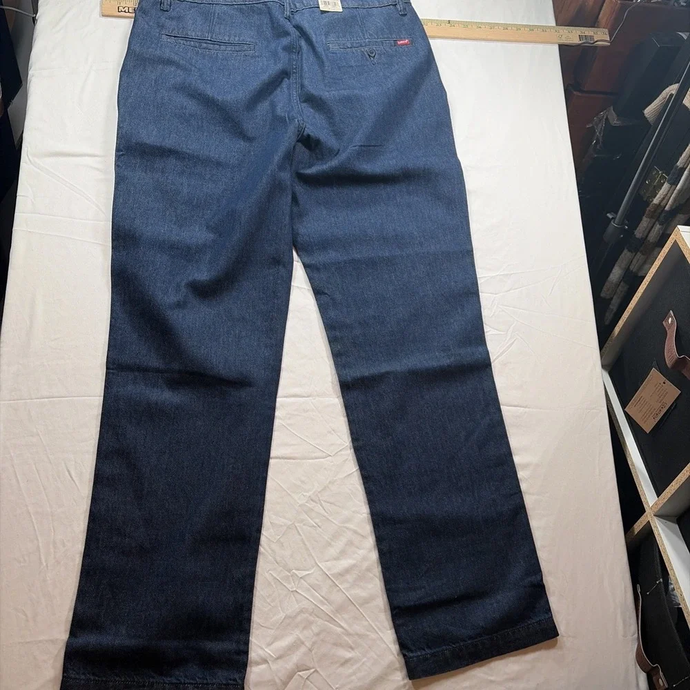 Levi's XX Chino Relaxed Straight Pants Men's 36x34 Blue Lightweight Stretch New